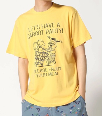gym master（ジムマスター）イエローのプリントTシャツ