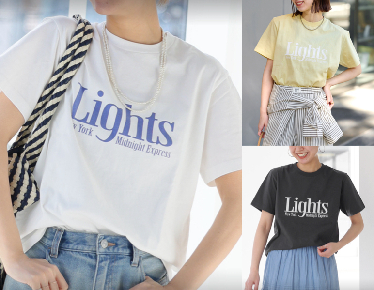 JOURNAL STANDARD relumeホワイトのブルーロゴTシャツ