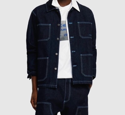 MSGM（エムエスジーエム）ネイビーのデニムジャケット