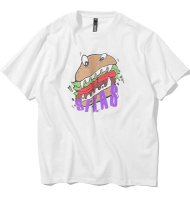 SILAS（サイラス）ホワイトのプリントTシャツ