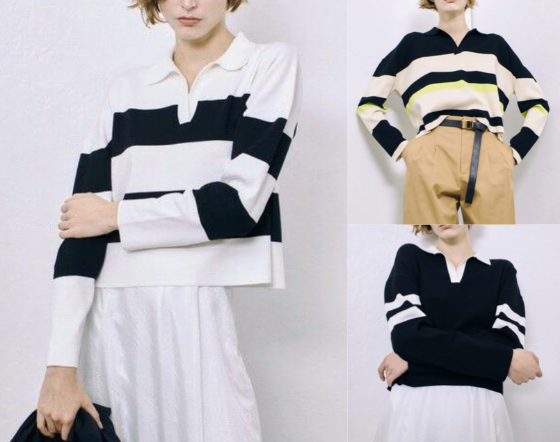 allurevilleボーダーカットソー