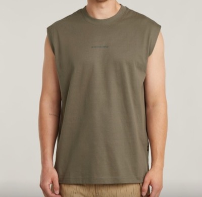 G-STAR RAW（ジースターロゥ）カーキのノースリTシャツ
