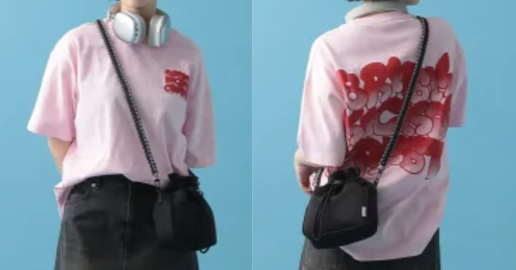 PBLIM（ページボーイリム）ピンクの半袖Tシャツ