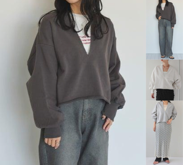 titivateチャコールグレーのスウェット