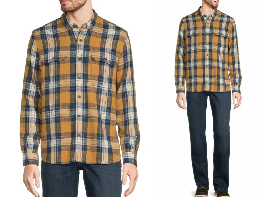 L.L.Bean（エルエルビーン）イエローのチェックシャツ