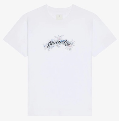 GIVENCHY（ジバンシィ）ホワイトの花柄ロゴTシャツ