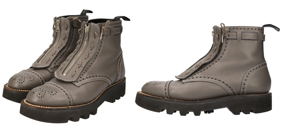 foot the coacher ベージュのブーツ