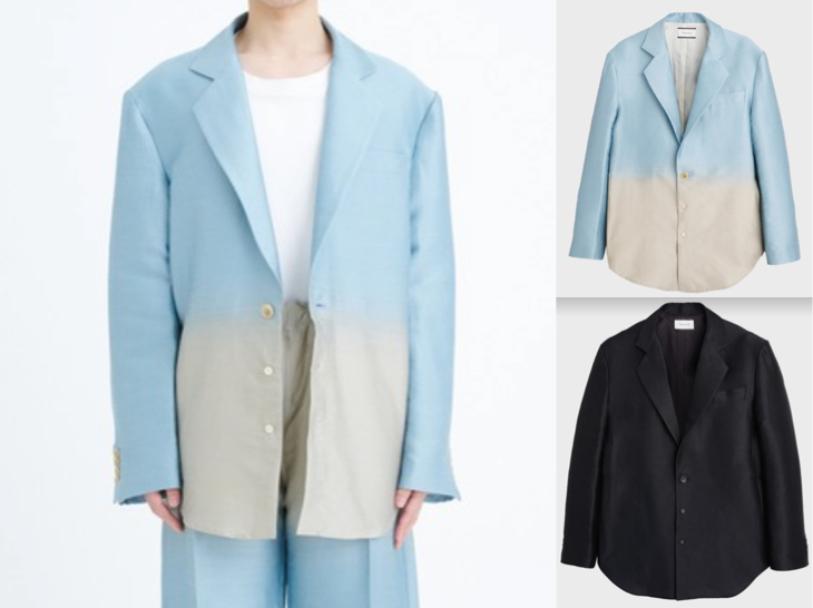 TAAKK（ターク）ライトブルーのグラデーションジャケット