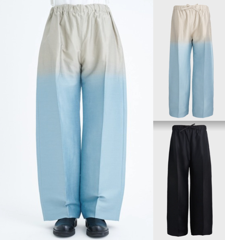 TAAKK（ターク）ライトブルーのグラデーションパンツ