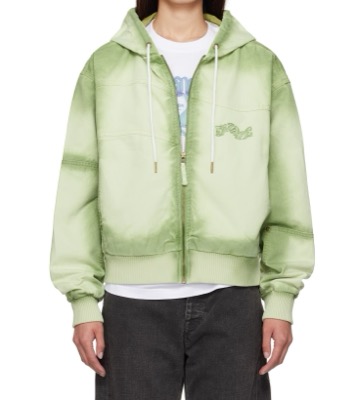Dime（ダイム）グリーンのフーディージャケット