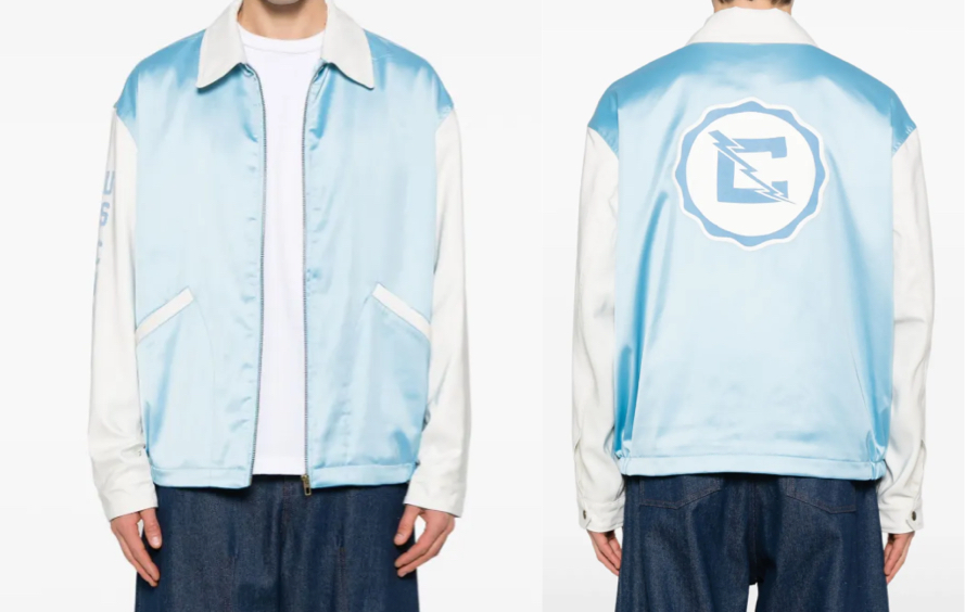 Champion（チャンピオン）サックスブルーのカラーブロックジャケット