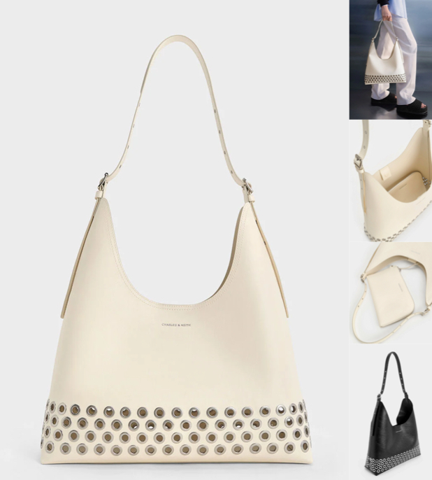 charleskeithホワイトのショルダーバッグ