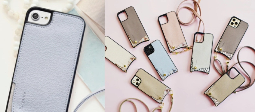 Elegante（エレガンテ）サックスブルーのスマホケース