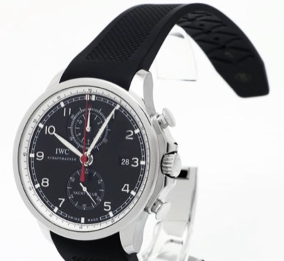IWC（インターナショナルウォッチカンパニー）ブラックxシルバーの腕時計