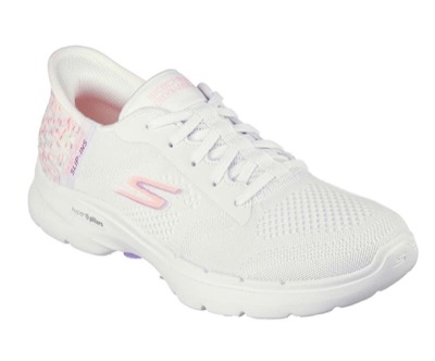 SKECHERS（スケッチャーズ）ホワイトxピンクのスニーカー