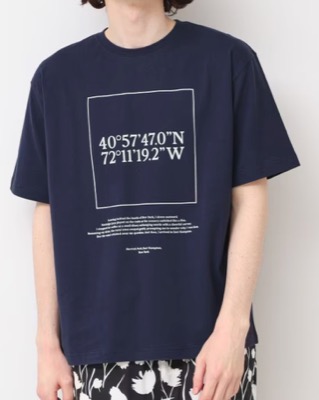 Dessin（デッサン）ネイビーのロゴTシャツ
