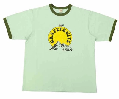 BARNS（バーンズ）ミントグリーンのリンガーTシャツ