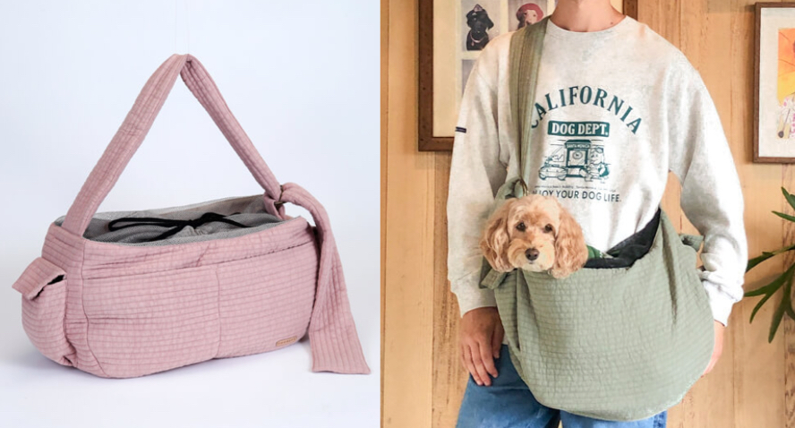 DOGDEPT（ドッグデプト）ピンクのペットキャリーバッグ