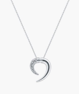 TASAKI（タサキ）シルバーxダイヤのホーンネックレス