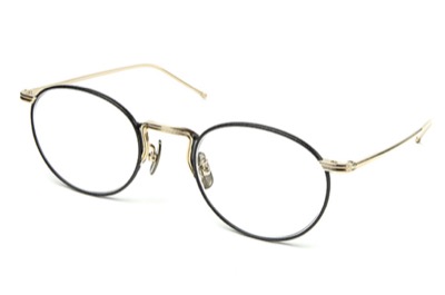Mr.Gentleman EYEWEAR（ミスタージェントルマンアイウェア）ゴールドxブラックのメガネ