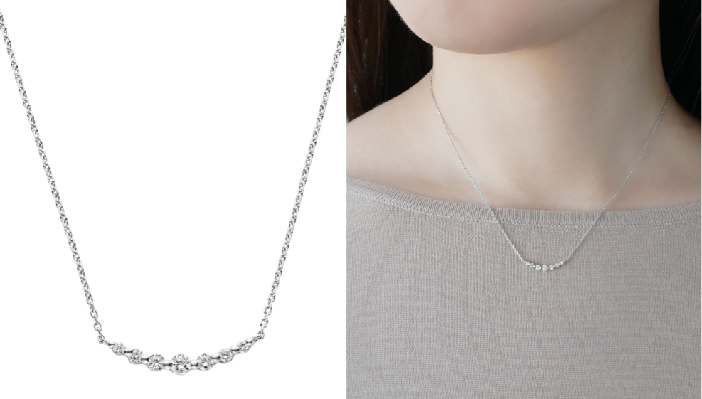 Vendome Aoyama（ヴァンドーム青山）シルバーxダイヤのネックレス