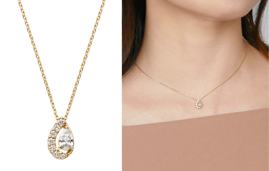 vendome aoyama（ヴァンドーム青山）イエローゴールドxダイヤのネックレス