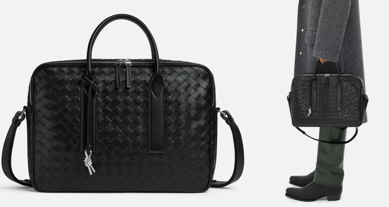 BOTTEGA VENETA（ボッテガヴェネタ）ブラックのビジネスバッグ