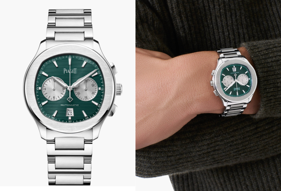 PIAGET（ピアジェ）シルバーxグリーンの腕時計