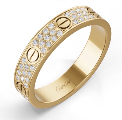 Cartier（カルティエ）イエローゴールドxダイヤのリング