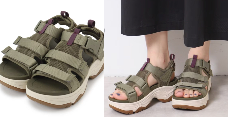 Teva（テバ）グリーンのサンダル