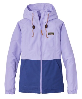 LLbean（エルエルビーン）パープル系のバイカラーナイロンジャケット
