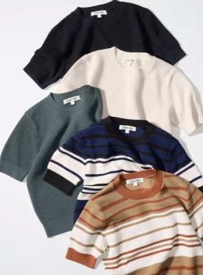 UNIQLO（ユニクロ）ブラウン系のボーダーニット
