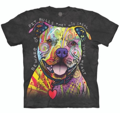 THE MOUNTAIN（ザマウンテン）ブラックのタイダイ柄犬プリントTシャツ