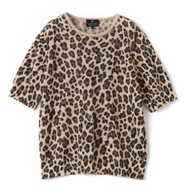 LANVIN COLLECTION（ランバンコレクション）レオパード柄Tシャツ