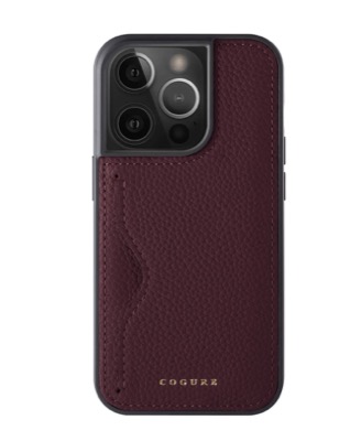 ワインレッドのスマホケース