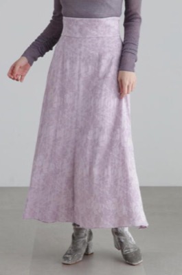 JILL STUART（ジルスチュアート）パープルのフラワースカート