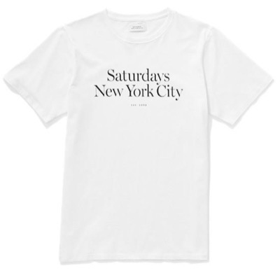 Saturdays NYC（サタデーズ ニューヨークシティ）ホワイトのロゴTシャツ