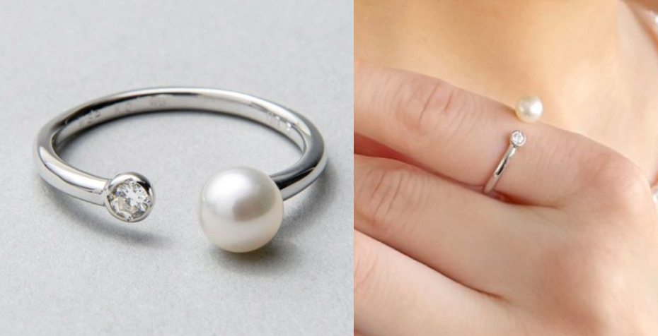 Pearl for Life（パールフォーライフ）シルバーのフォークリング
