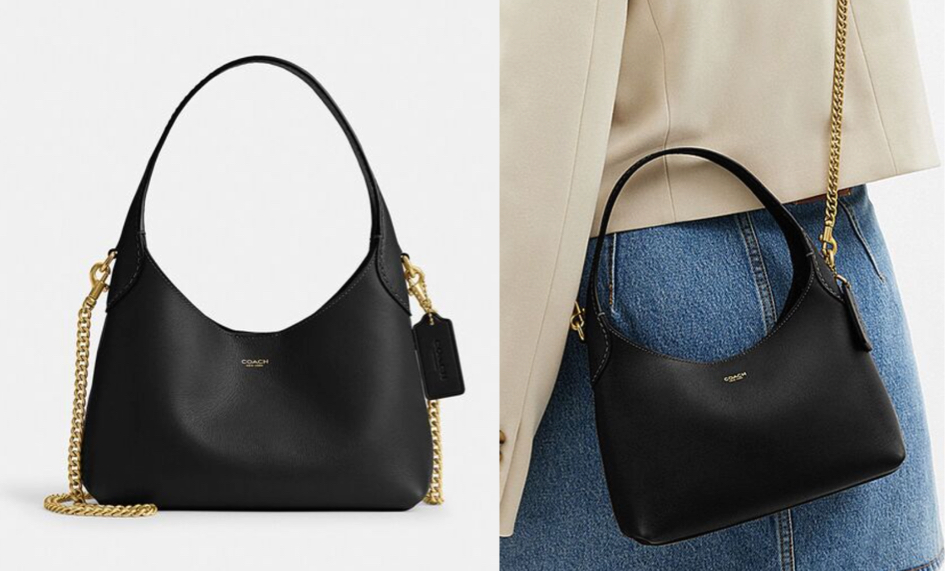 coachブラックのショルダーバッグ