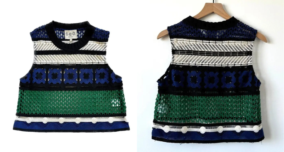 Sea New York Topメッシュデザインベスト