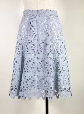 PROPORTION BODY DRESSING（プロポーションボディドレッシング）ブルーのフラワーレーススカート