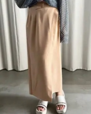 Ameri（アメリ）ベージュのラップスカート