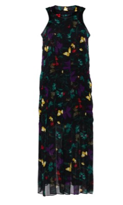 sacai（サカイ）ブラックの花柄ワンピース