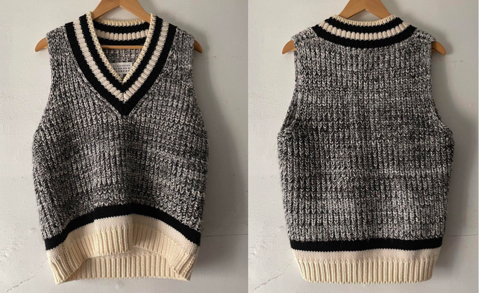 Maison Margiela（メゾンマルジェラ）グレーのニットベスト