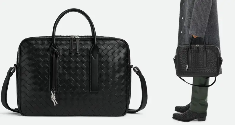 BOTTEGA VENETA（ボッテガヴェネタ）ブラックのビジネスバッグ