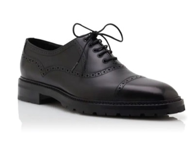Manolo Blahnik（マノロブラニク）ブラックのレースアップシューズ