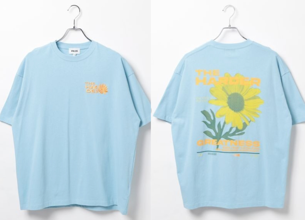 PBLIM（ページボーイリム）ライトブルーのTシャツ