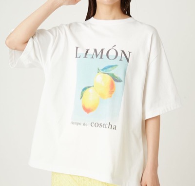 FRAY I.D（フレイ アイディー）ホワイトのプリントTシャツ