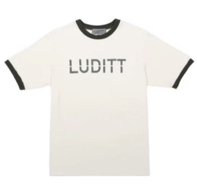 LUDITT（ルーディット）ホワイトxブラックのロゴTシャツ