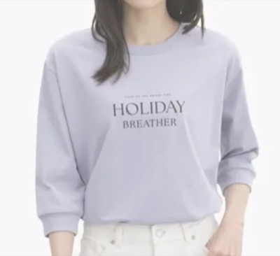 Honeys（ハニーズ）パープルのロゴTシャツ